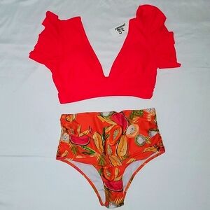 NWT Watermelon Highwaist Bikini